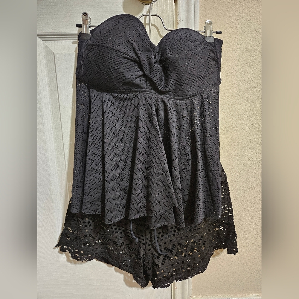 Black lace tankini swimsuit Swim Set
